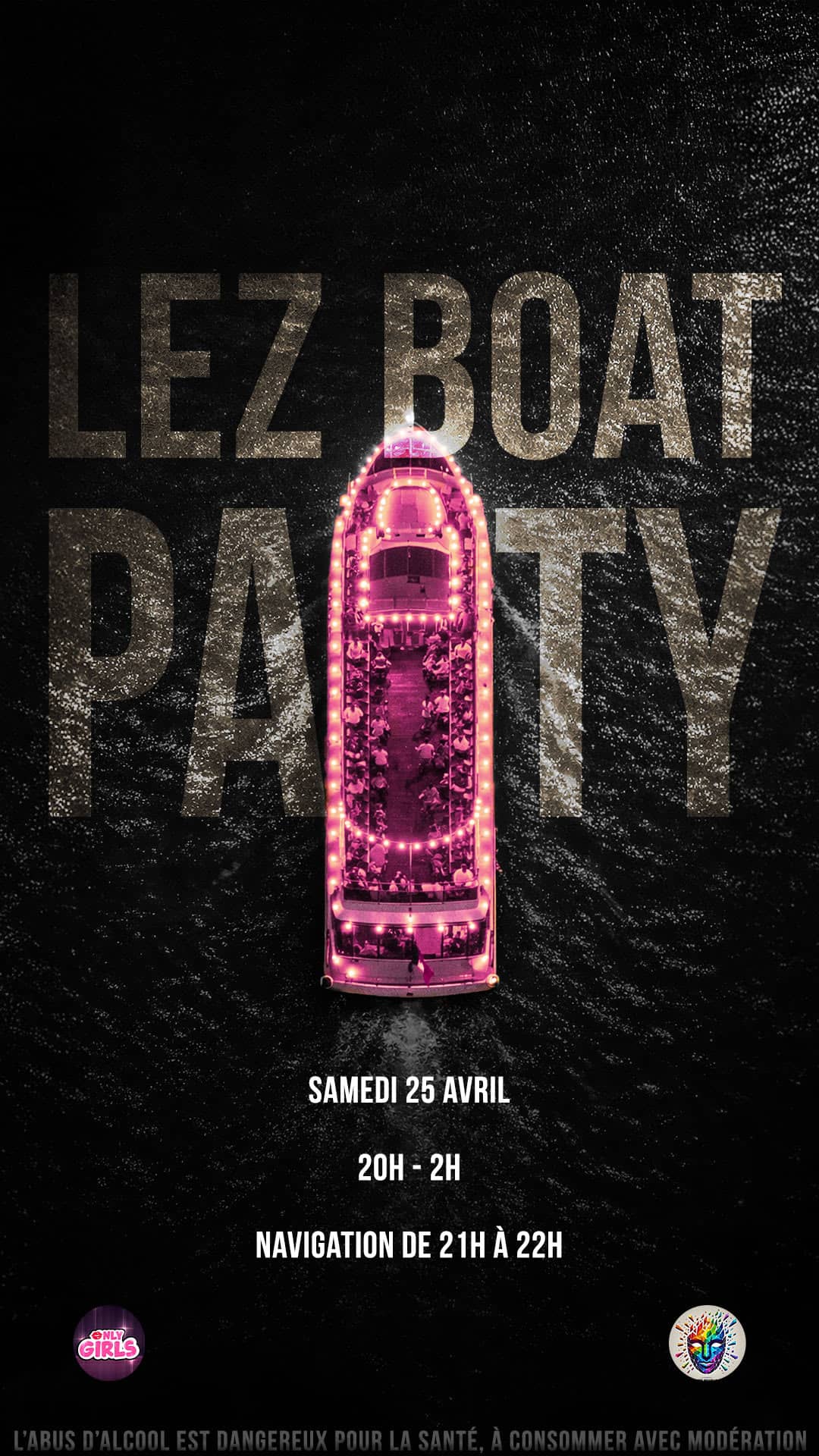 Lez boat party / Soirée Queer 100% Girlz