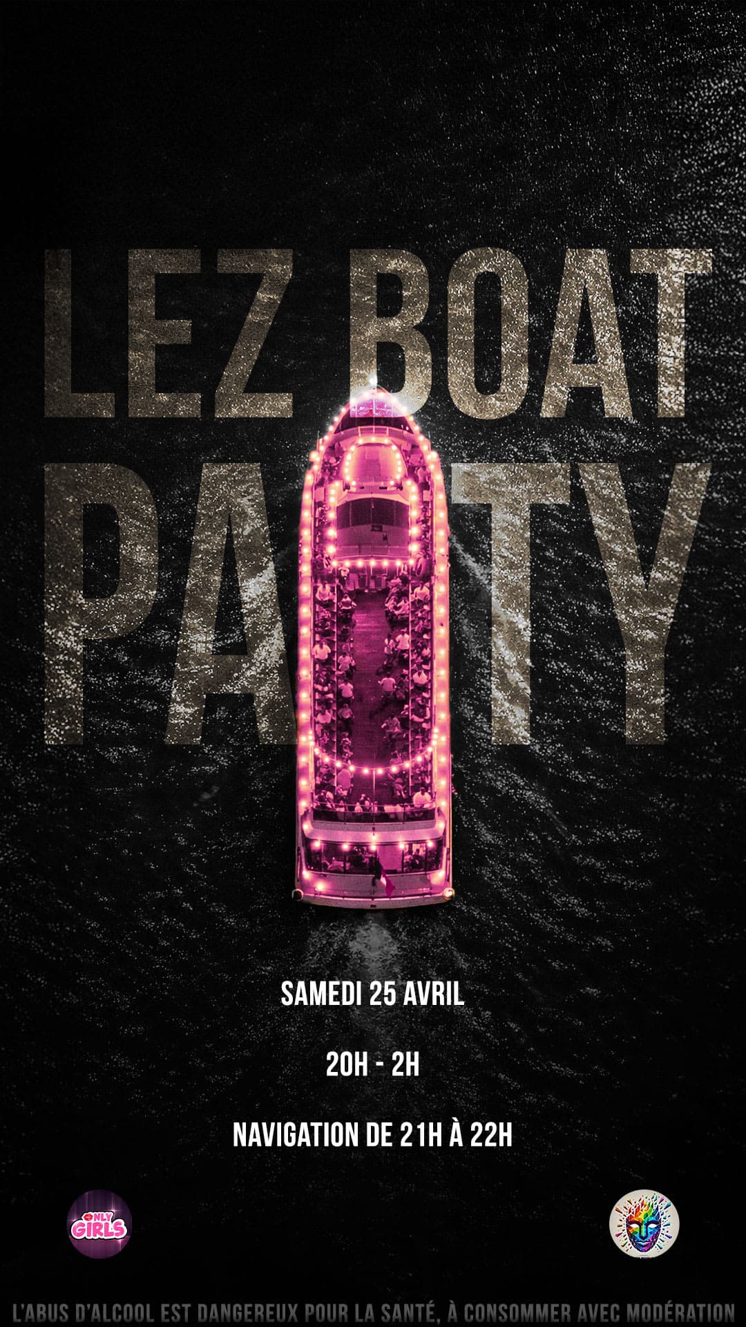 Lez boat party / Soirée Queer 100% Girlz